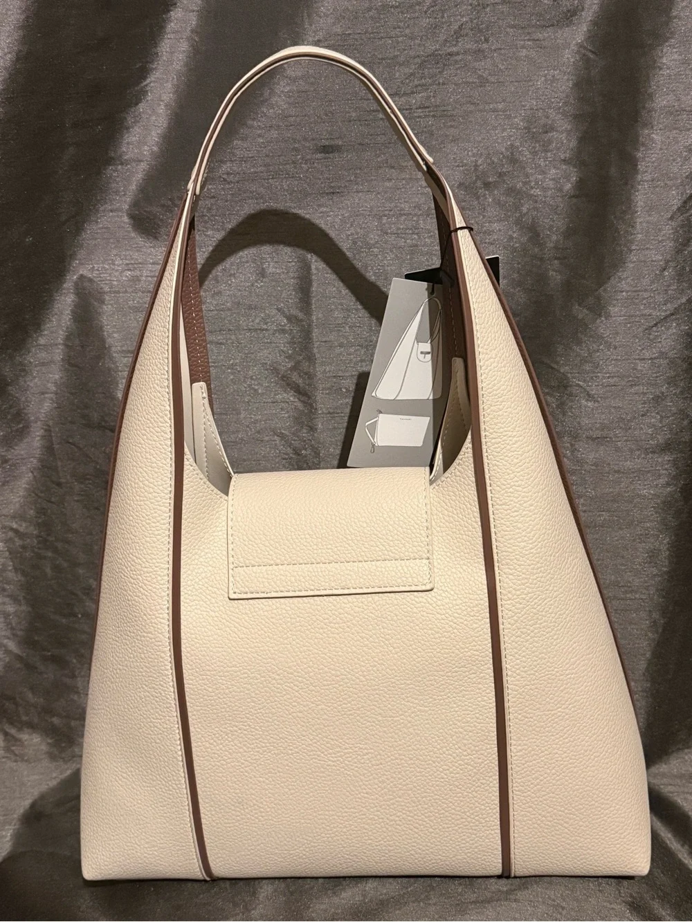 Tahari Alesia Faux Leather Hobo Bag